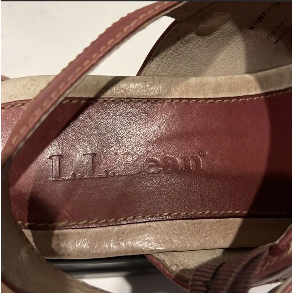 LL Bean Oaspi Sandals Brown 6.5 Medium - Picture 6 of 9